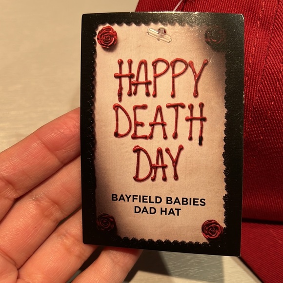 NWT Happy Death Day Bayfield Babies-styled Dad Hat Blumhouse Loot Fright Crate - Picture 2 of 5